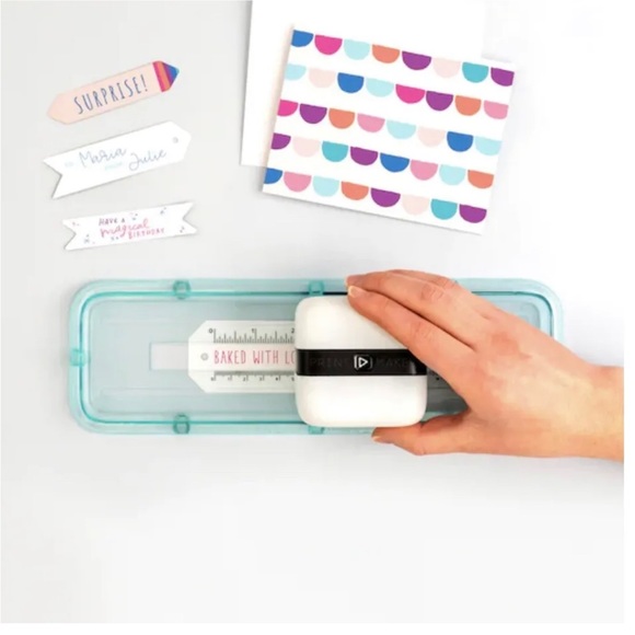 Mini printer. 
Glide, print, and make DIY designs with this handheld PrintMaker. - Picture 9 of 13